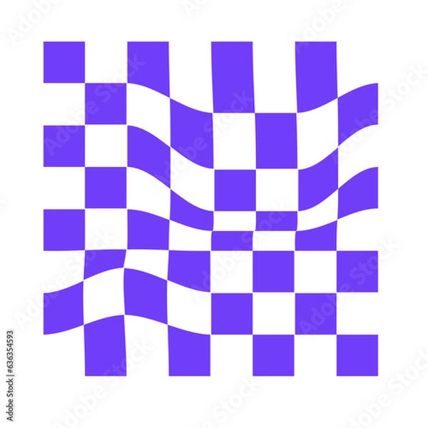 Fototapeta Wavy Checkerboard Pattern