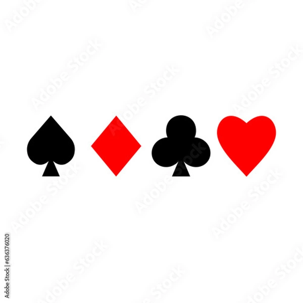 Fototapeta Playing Card Suits