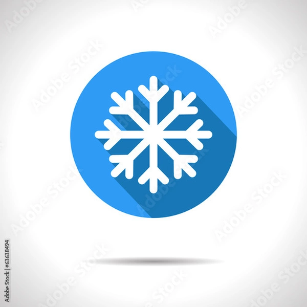 Obraz Vector snowflake icon. Eps10