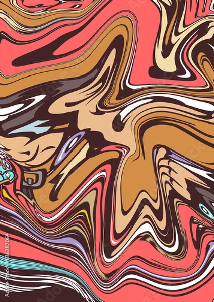 Obraz Liquid Fluid abstract background illustration