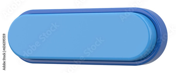 Fototapeta 3D button. Empty button. 3D illustration.