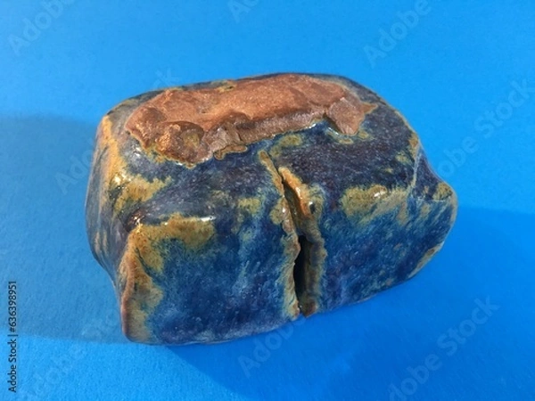 Obraz blue ceramic block