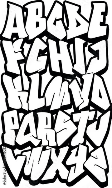 Obraz free graffiti letters vector