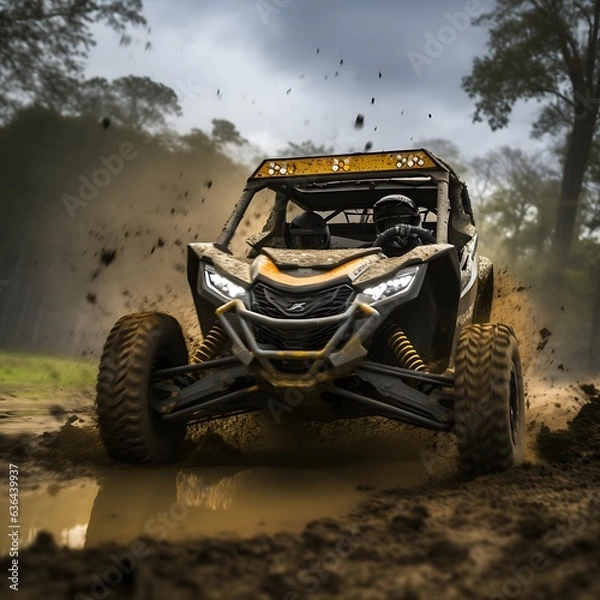 Obraz yellow side by side in the mud