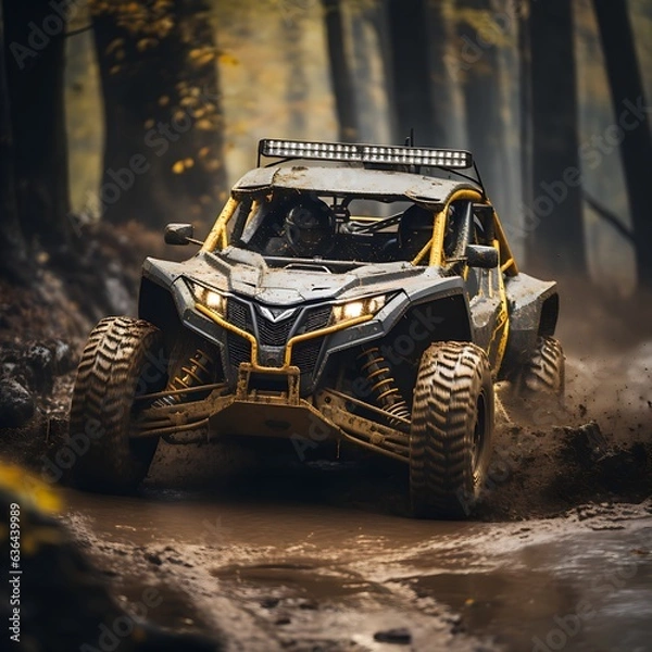 Obraz yellow side by side in the mud