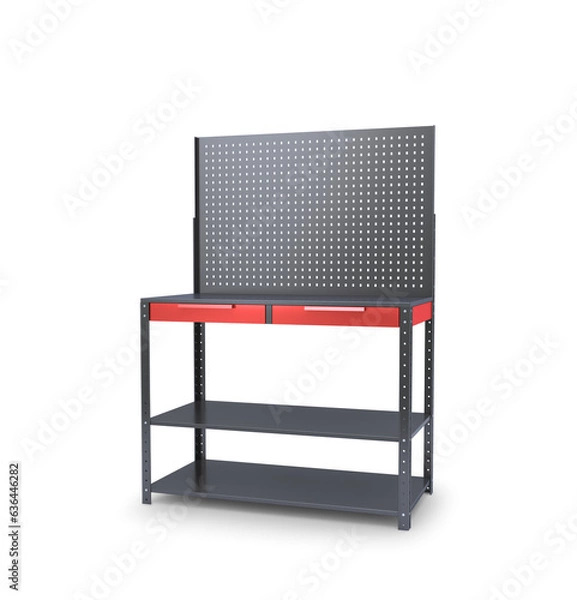 Obraz Workbench for the workshop. 3d illustration