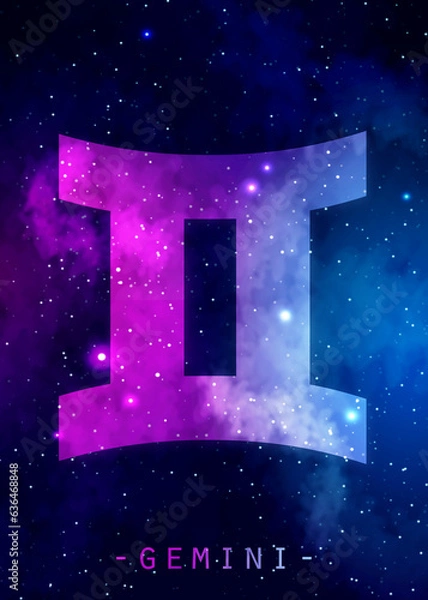 Fototapeta Gemini Sign