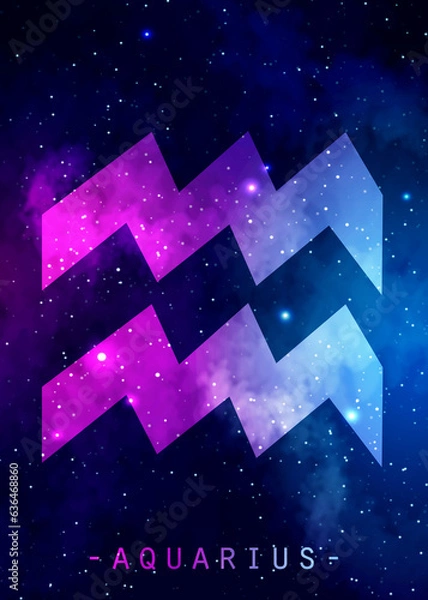 Fototapeta Aquarius Sign