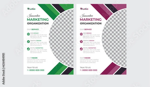 Obraz Creative Vector business flyer design for ads