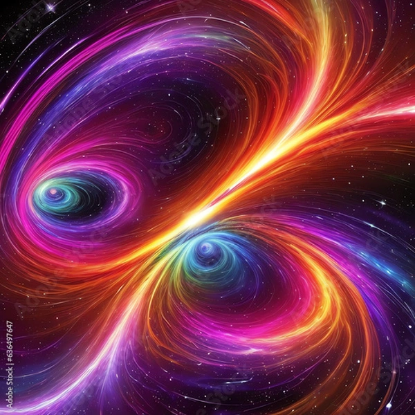 Fototapeta Abstract Galaxy colorful background style