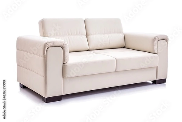 Fototapeta Chair on white background isolated. Creating coziness with modern sofa designs