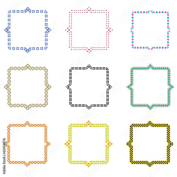 Fototapeta Frames pattern (set93)