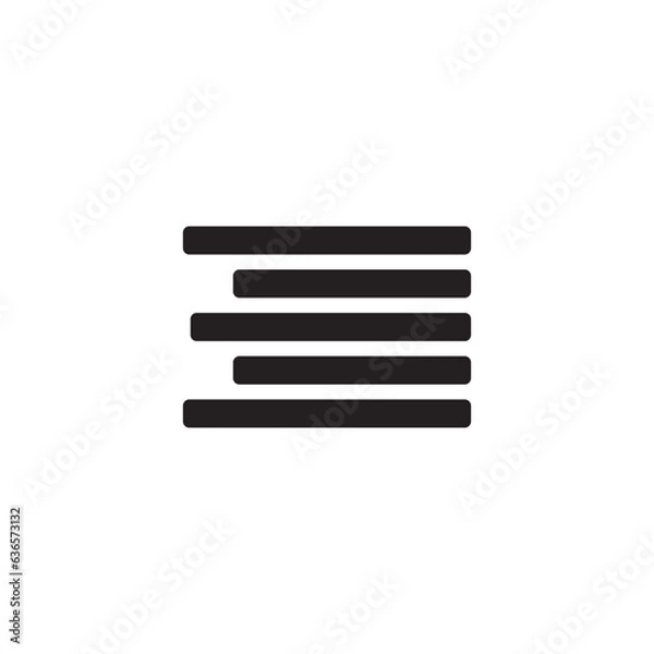 Fototapeta align icon vector