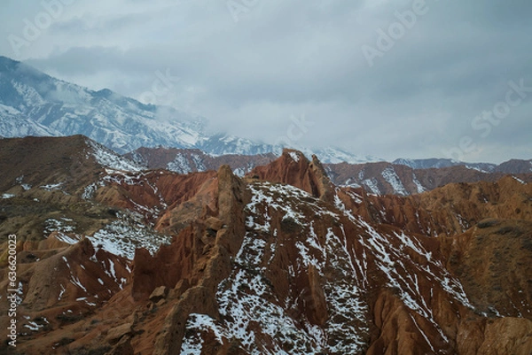 Obraz snow covered mountains