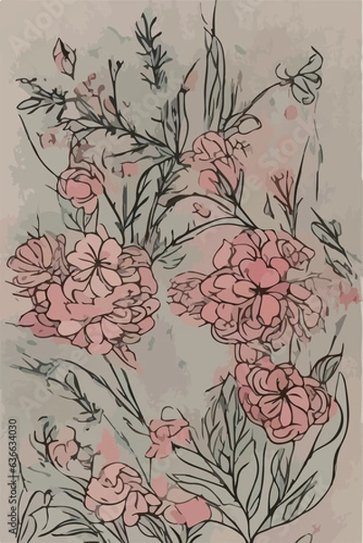 Fototapeta floral background