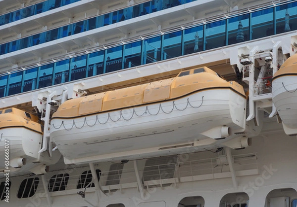 Fototapeta Rettungsboot Kreuzfahrtschiff