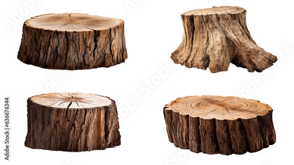 Fototapeta tree stump Generative AI