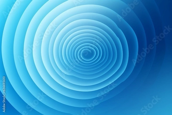 Obraz a vibrant blue background with a mesmerizing circular design