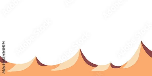 Fototapeta orange and brown desert mountain