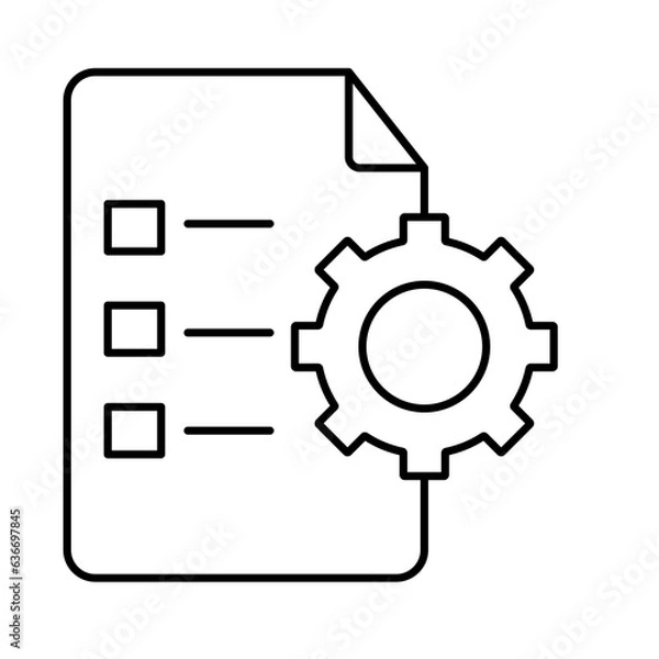 Fototapeta Sheet settings Vector icon which can easily modify or edit  

