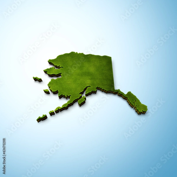 Fototapeta Map of Alaska