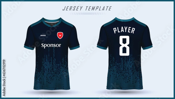 Obraz Soccer jersey tshirt design ready to print template