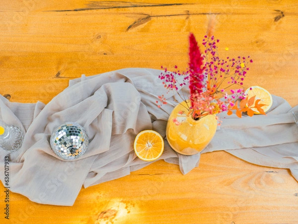 Obraz Fleurs jaune, set de table