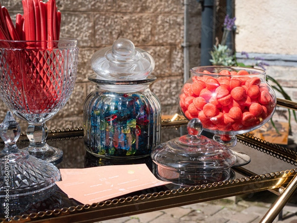 Obraz bonbon sur table décoration 