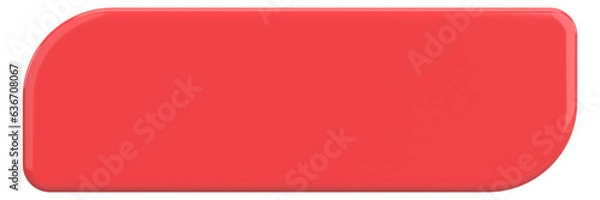 Obraz 3D button. Empty button. 3D illustration.