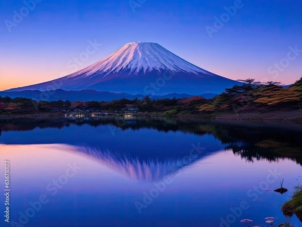 Obraz Shoji Lake at dawn