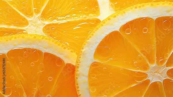 Obraz Backlit image of translucent citrus fruit slices
