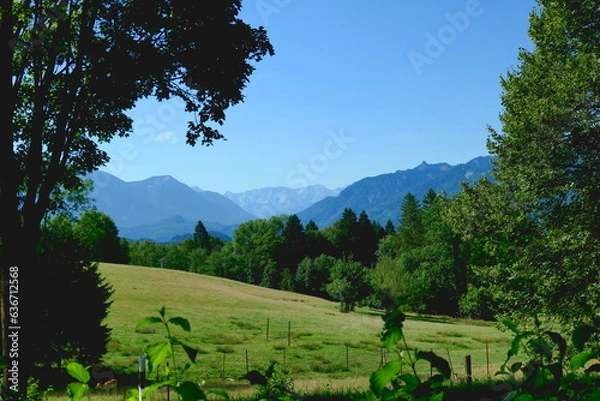 Obraz oberhalb des Staffelsees in Bayern