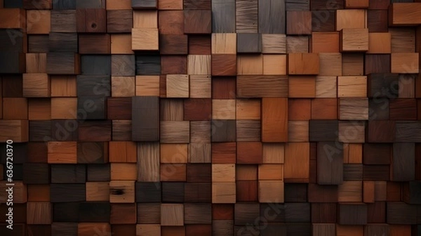 Obraz Wood texture background generated with AI