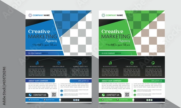 Fototapeta new flyer design, flyer design,