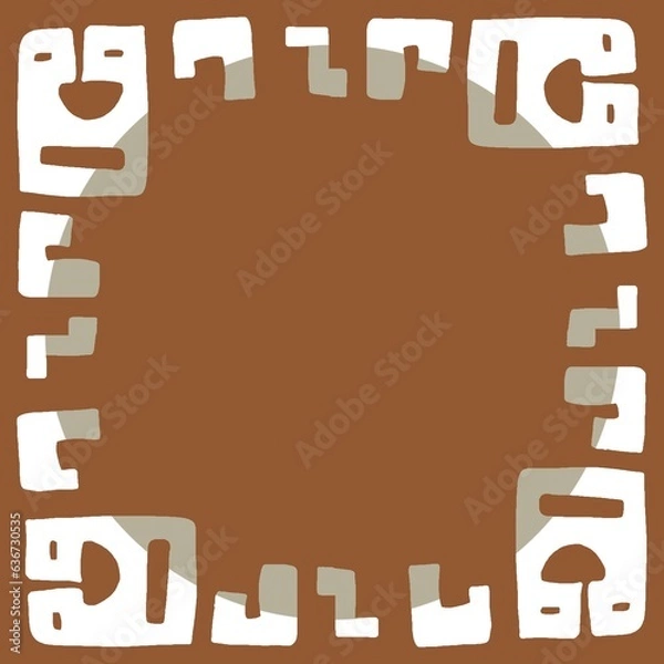 Fototapeta abstract square picture frame