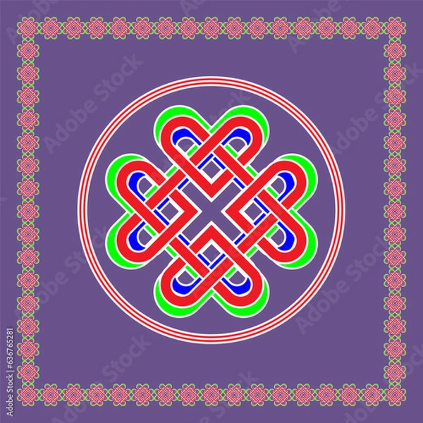 Obraz Abstract pattern on an purple background