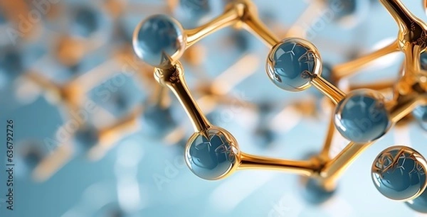 Fototapeta Molecule of DNA, Science background