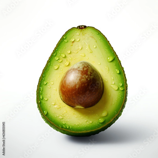 Fototapeta avocado isolated on white background