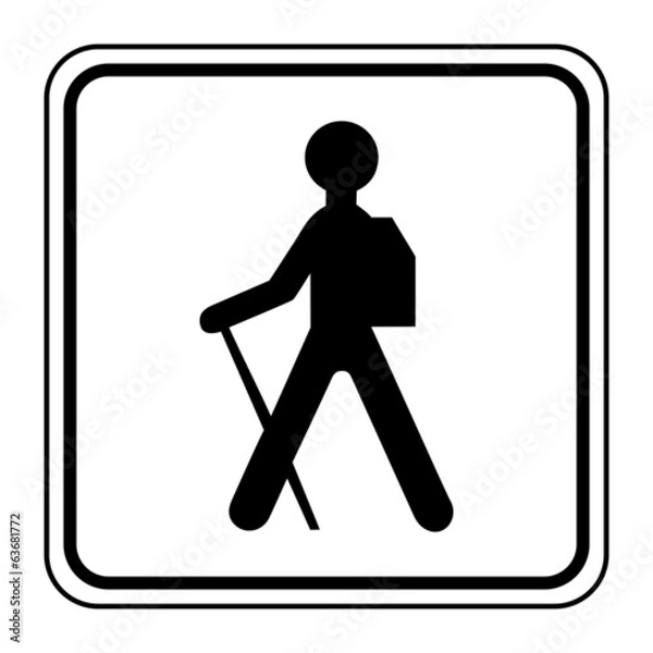 Fototapeta Logo randonnée.