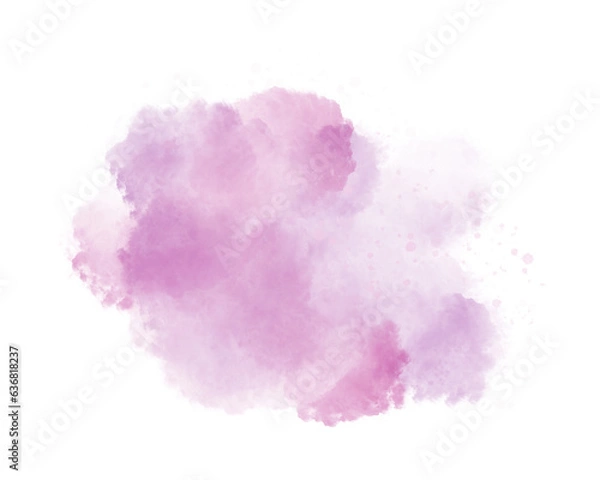 Fototapeta Purple abstract watercolor background and s