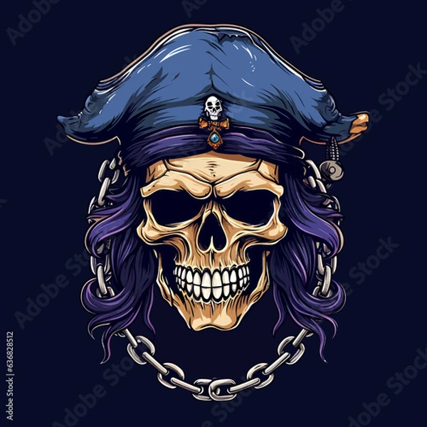 Fototapeta Vector skull