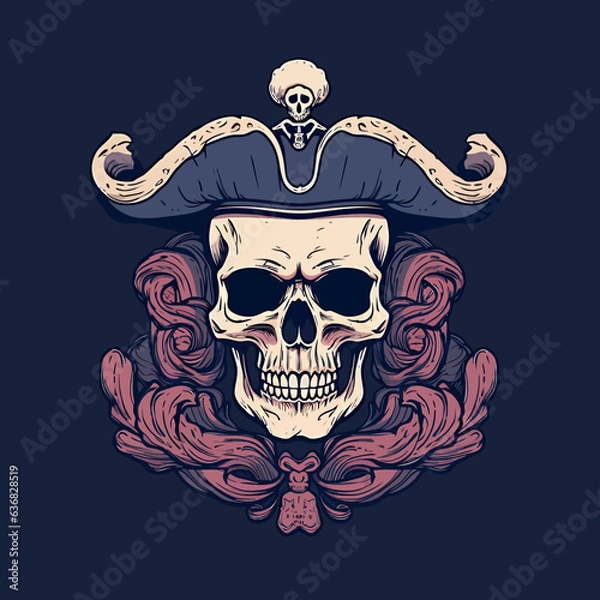 Fototapeta Vector skull