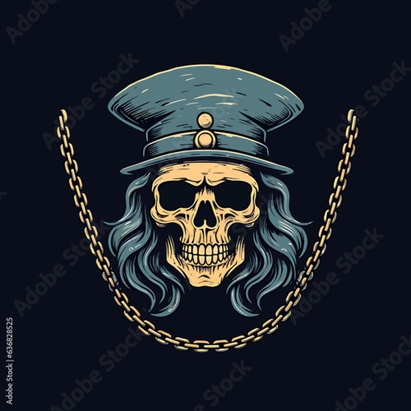 Fototapeta Vector skull