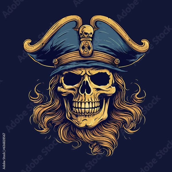 Fototapeta Vector skull