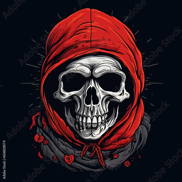 Fototapeta Vector skull