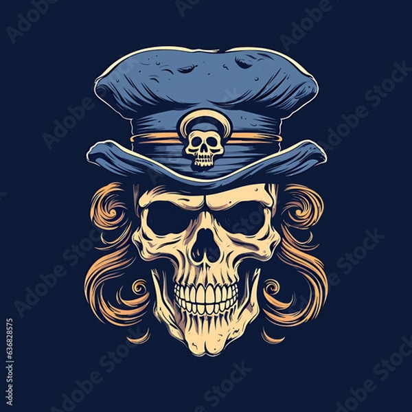 Fototapeta Vector skull