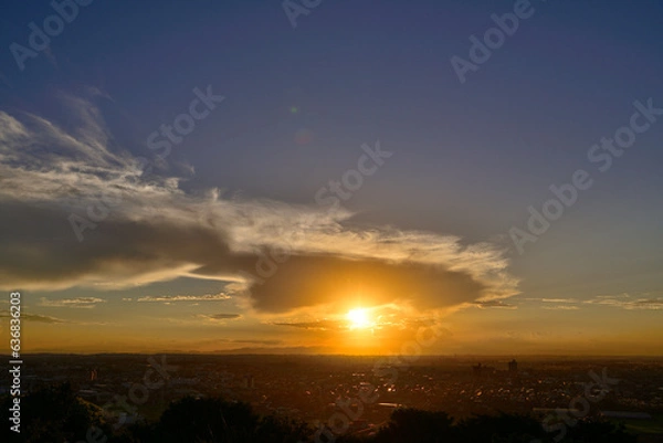 Obraz 八ツ面山からの夕景