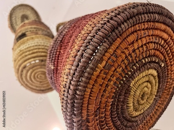 Fototapeta Australian aboriginal basket weave artwork