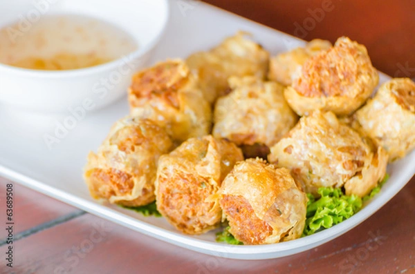 Obraz Fried crab shell