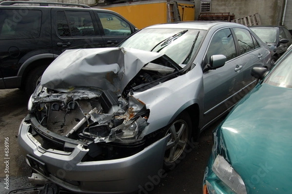 Fototapeta car wreck